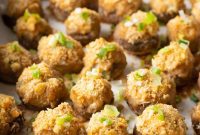 Golden Ritz Crusted Crab Stuffed Mushrooms
