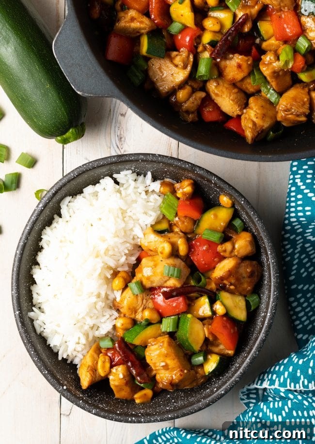 Top view of this recipe that is better than panda expresses original recipes.