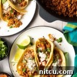 Finished plate of Zesty Ground Turkey Tacos