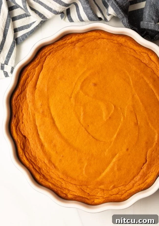 top view baked carrot casserole