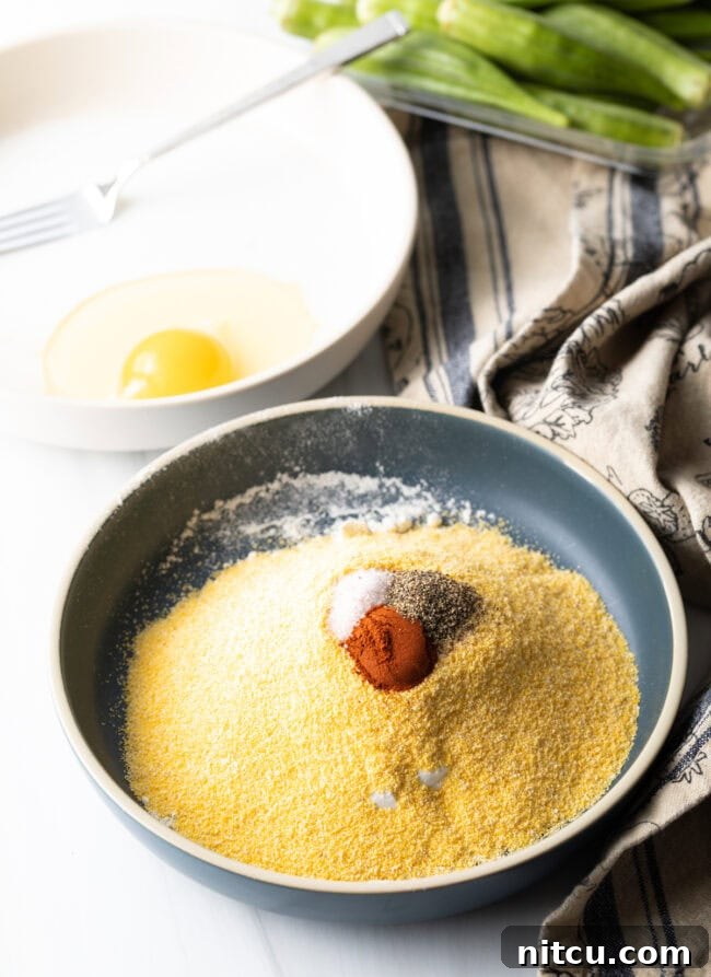 Spices, powder, and corn meal in a bowl.