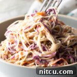 A small image of the Southern Coleslaw, showcasing its creamy texture and vibrant color.
