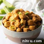 Close-up of Best Southern Fried Okra