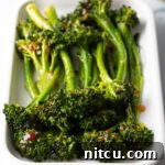Sweet and Spicy Roasted Broccolini