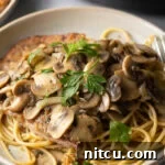 Veal Scallopini with Mushroom Sauce