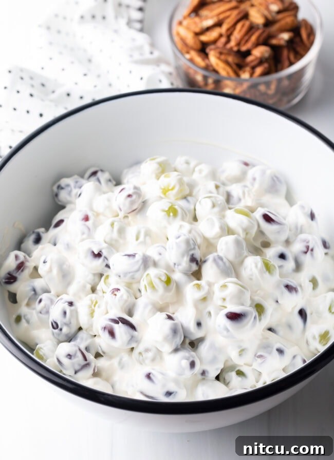 Everything tossed together in a white bowl.