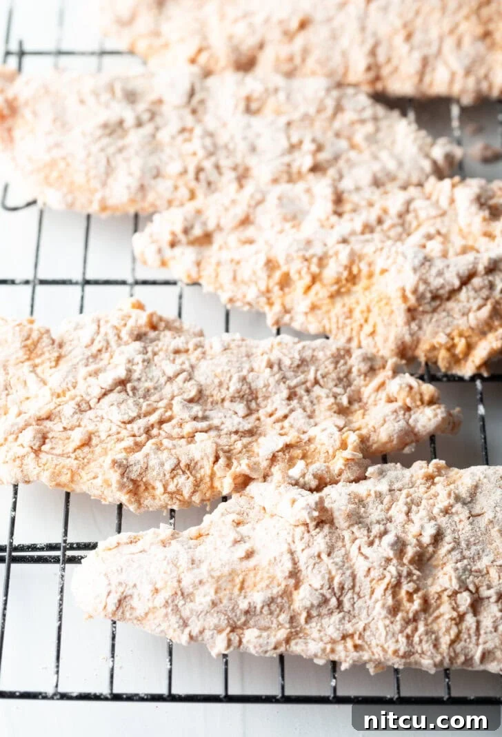 breaded chicken for frying