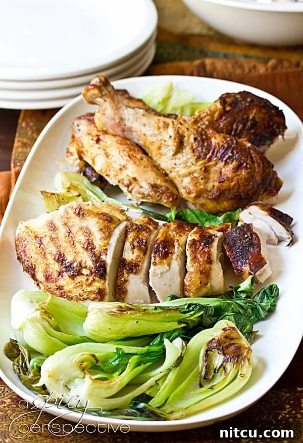 Asian Turkey with bok choy
