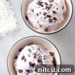 Finished Lavender Dark Chocolate Chip Ice Cream