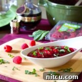 Homemade Cranberry Sauce with Raspberries