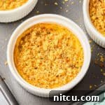 Cheesy Squash Casserole Recipe - after baking in ceramic dishes