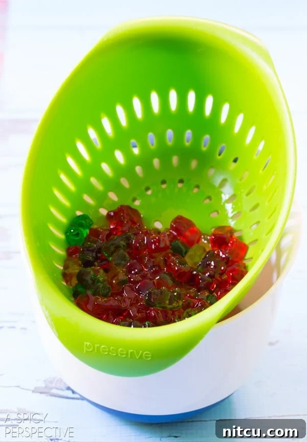 Close-up of Vodka-Infused Gummy Bears