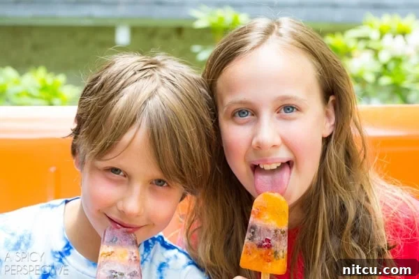 Kid-friendly Gummy Bear Popsicles
