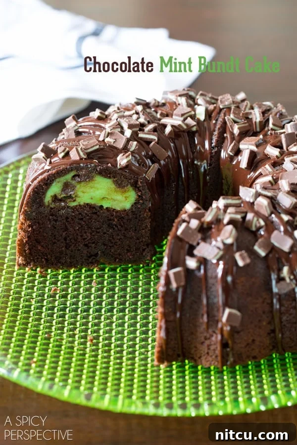 Decadent Chocolate Mint Bundt Cake Recipe + Brilliant Bundt Cakes Ebook Release Party!