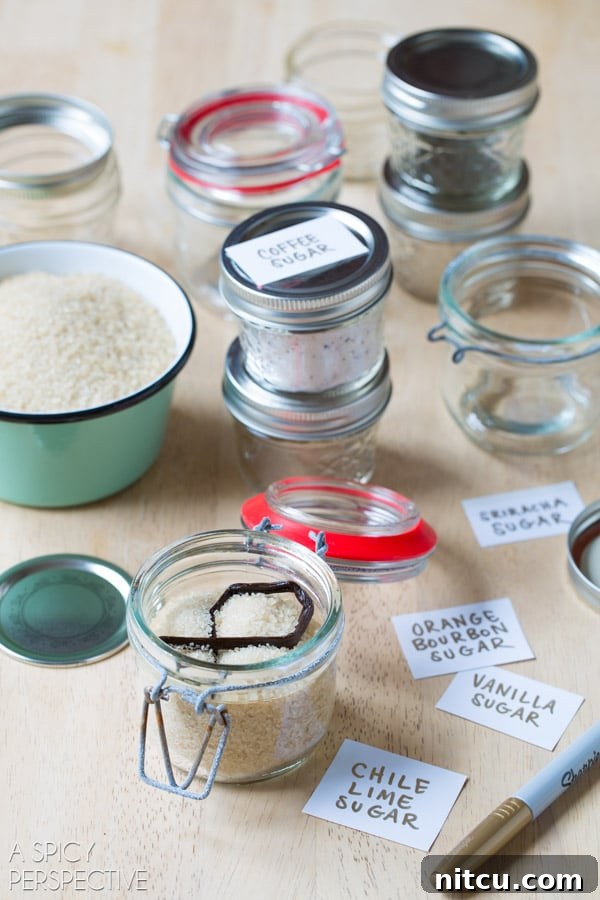 Flavored Sugar Recipe for edible gifts