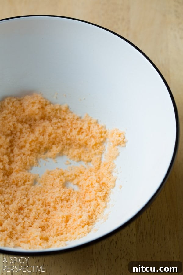How to Make Flavored Sugars  - ingredients mixed in bowl