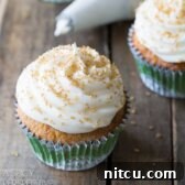 Hummingbird Cake Cupcakes with Sour Cream Frosting