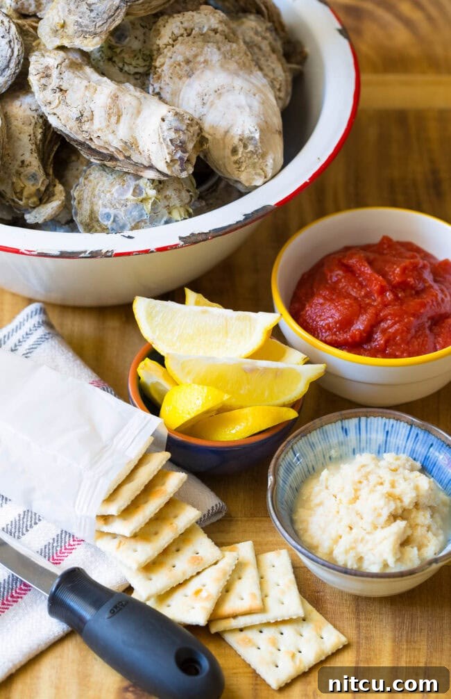 condiments for raw oysters