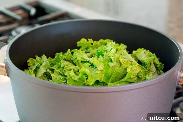 Making Wilted Honey Butter Kale Recipe step-by-step