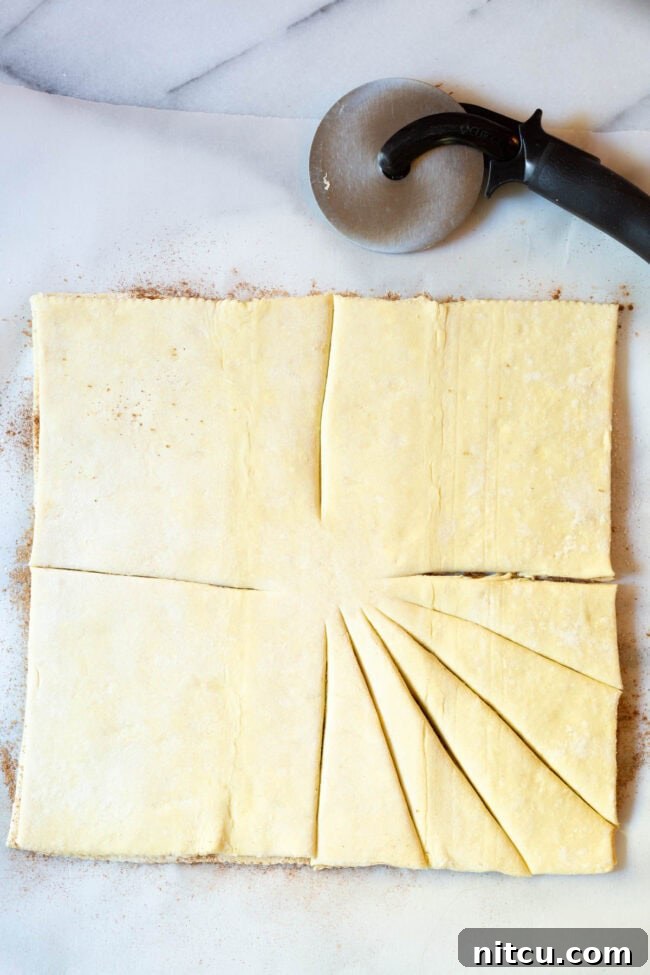 Layer puff pastry