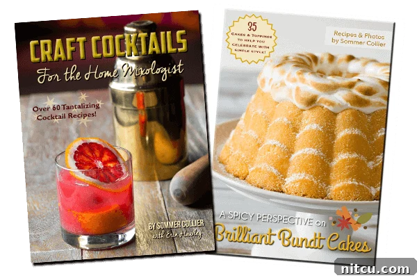 eBook Bundle showcasing Craft Cocktails for the Home Mixologist and Brilliant Bundt Cakes