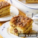 Kahlua Sour Cream Coffee Cake, a perfect breakfast or dessert