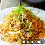 How To Make Cantonese Pan Fried Noodles (Pork Lo Mein)
