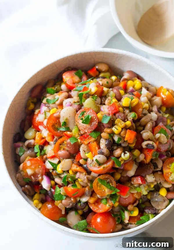 Perky 15 Bean Salad Recipe: A refreshing and flavorful salad that brightens any meal.