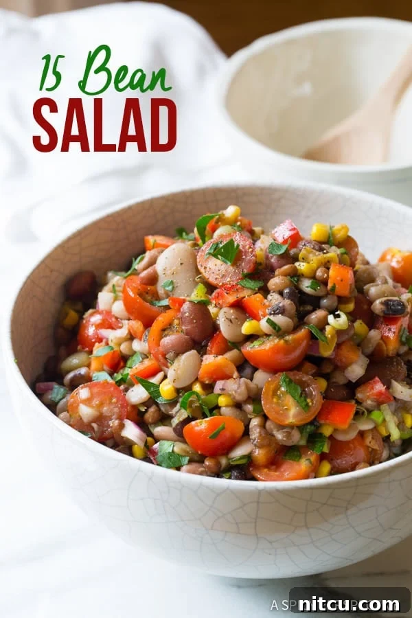 The Best 15 Bean Salad Recipe: Unbeatable flavor and health benefits in one bowl.