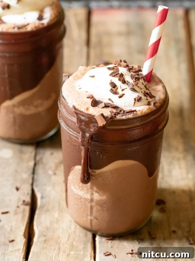 frozen hot chocolate