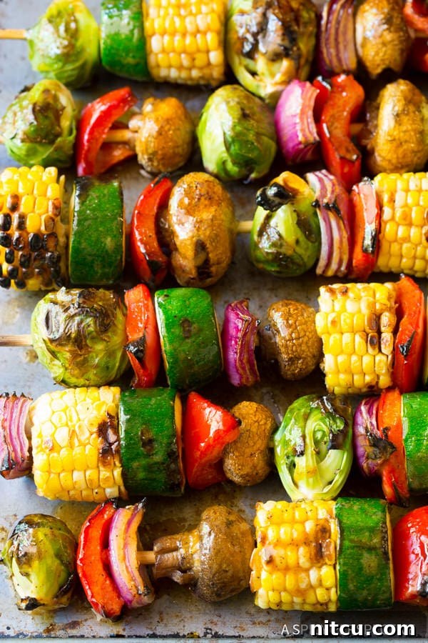 Delicious Grilled Vegetable Kabobs with Fajita Butter – Perfect Summer Side Dish