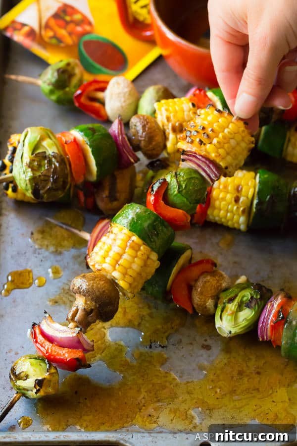 Assortment of Fresh Grilled Vegetables for Kabobs