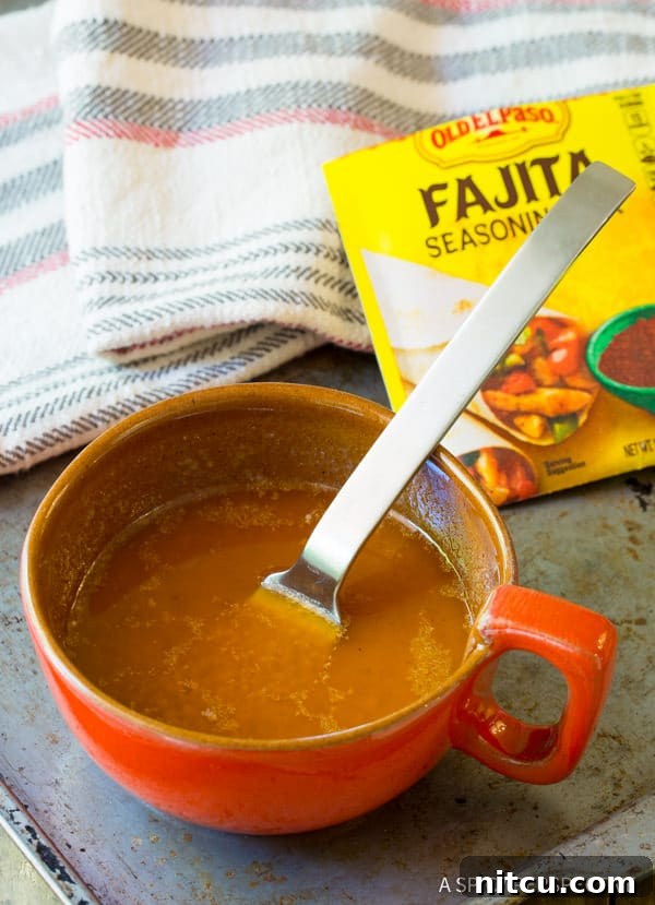 Close-up of Fajita Butter being Mixed
