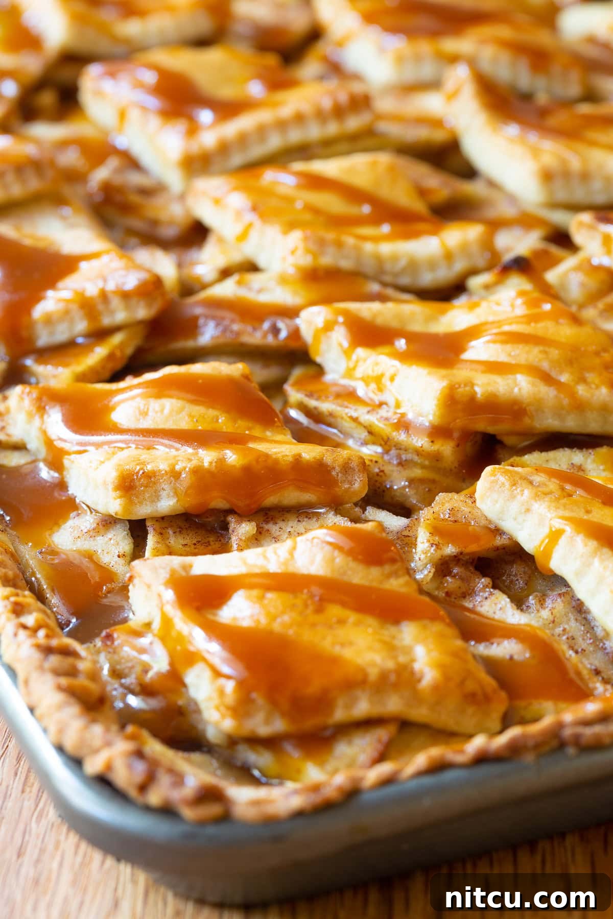 Traditional Dutch Apple Pie look reimagined as a slab pie