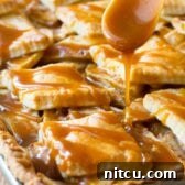 The Best Caramel Apple Slab Pie