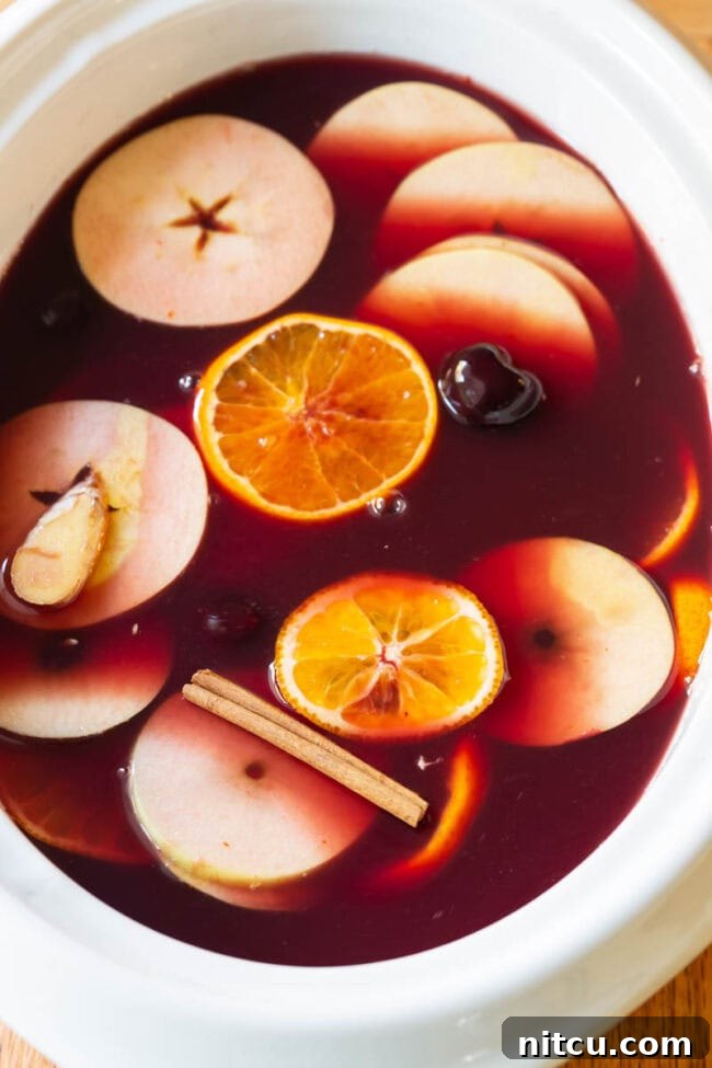 Mulled Wine (Hot Wassail Recipe) on ASpicyPerspective.com 