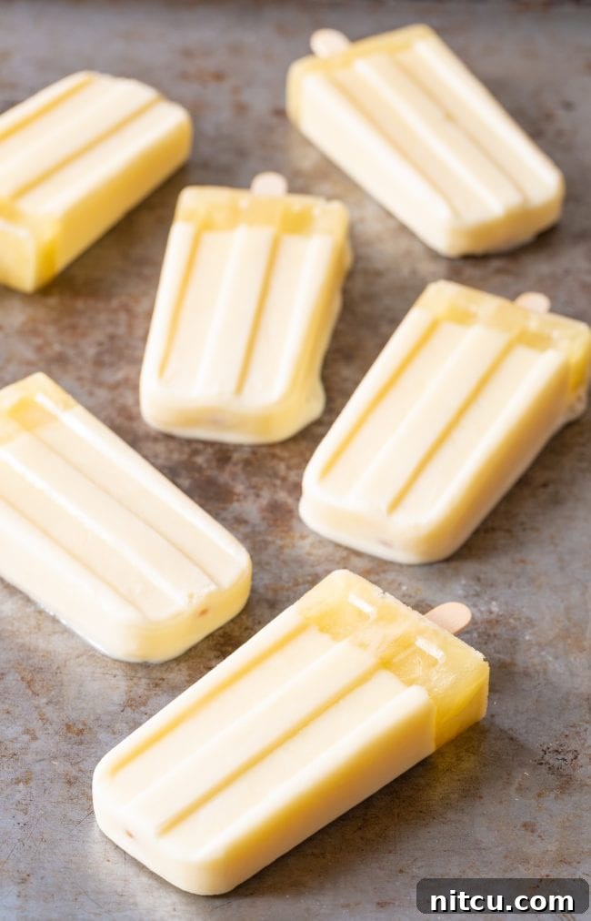 Refreshing homemade pineapple orange creamsicle