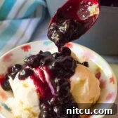 Warm Blueberry Sauce (Ice Cream Topping)