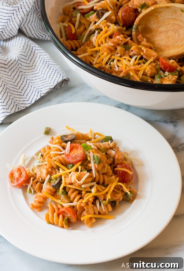 Making Perfect Chicken Taco Pasta Salad for Gatherings