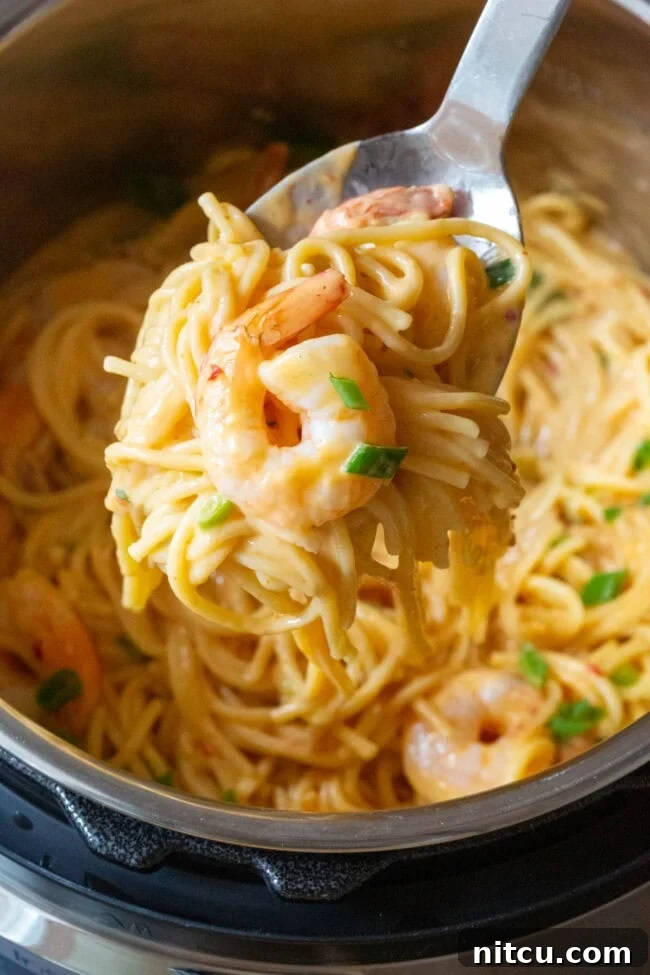 Instant Pot Bang Bang Shrimp Pasta Recipe