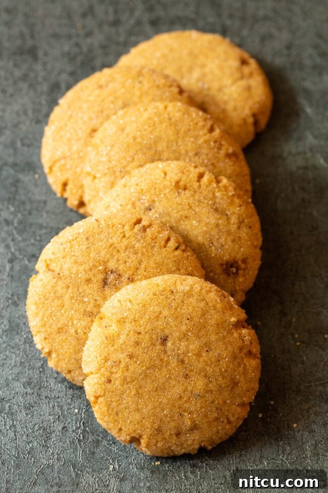 Awesome Brown Butter Cookies Recipe overhead shot, perfectly baked.