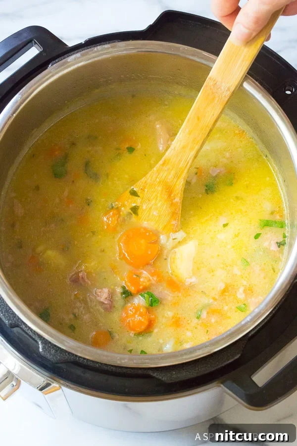 Perfectly Cooked Pressure Cooker Corned Beef Cabbage Irish Stew for a Holiday Feast