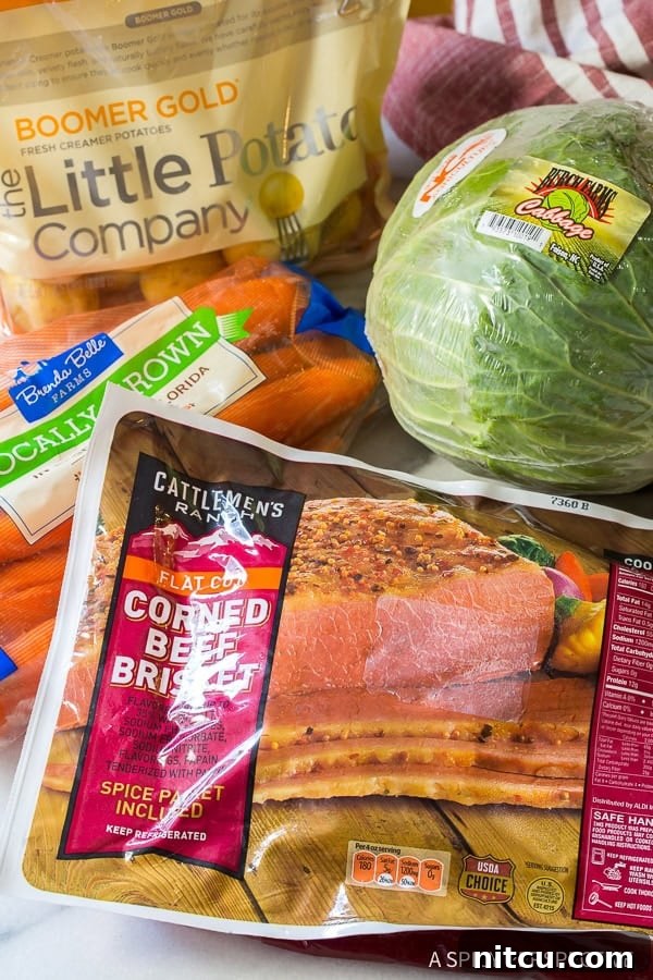 Preparing Pressure Cooker Corned Beef Cabbage Irish Stew Step-by-Step