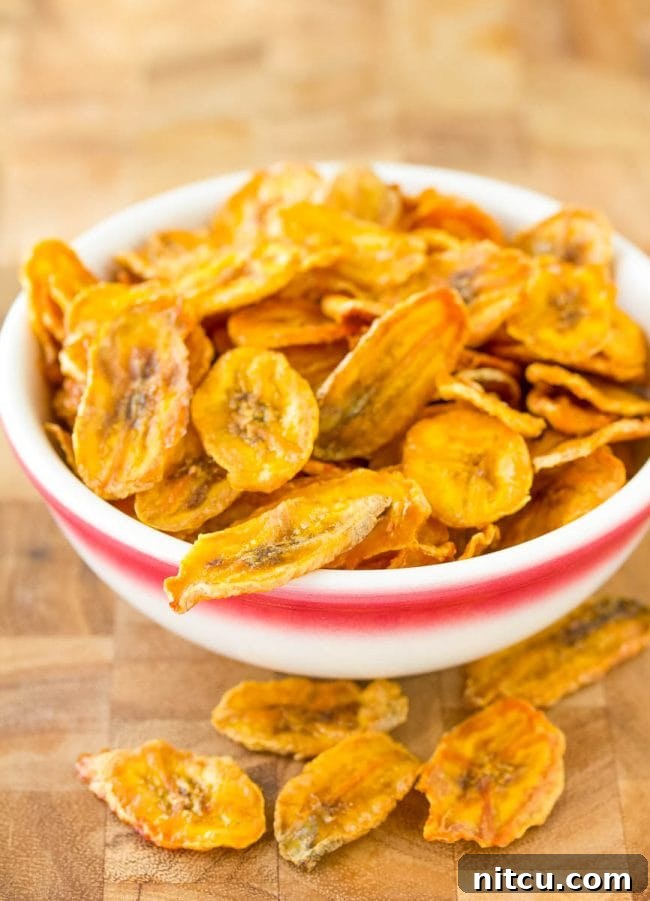 Banana Chips - Baked to perfection and golden brown 