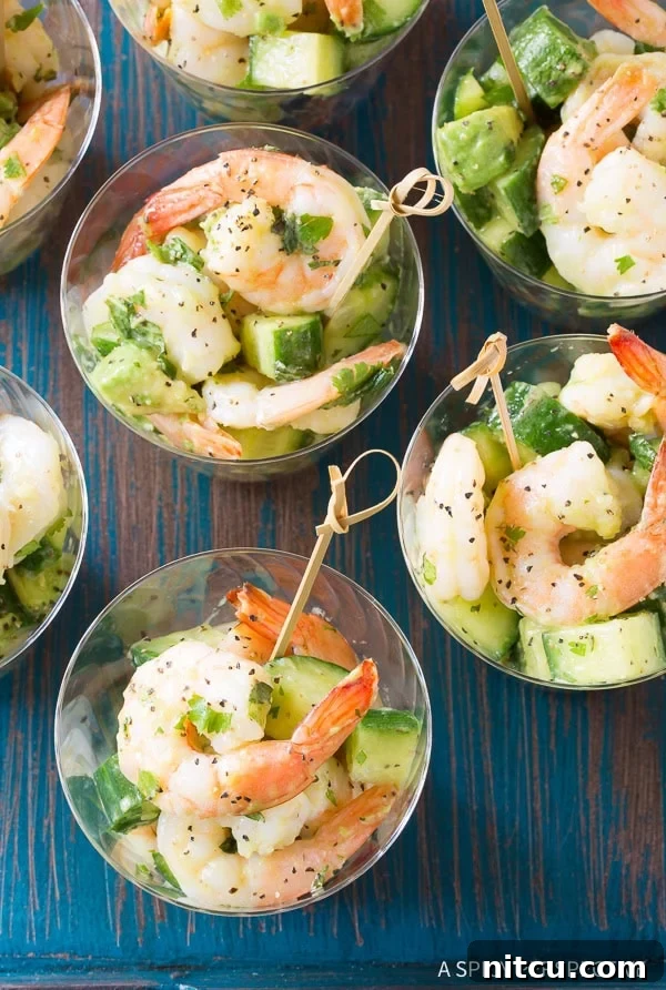 Cool and refreshing Garlic Lime Roasted Shrimp Salad for a hot day