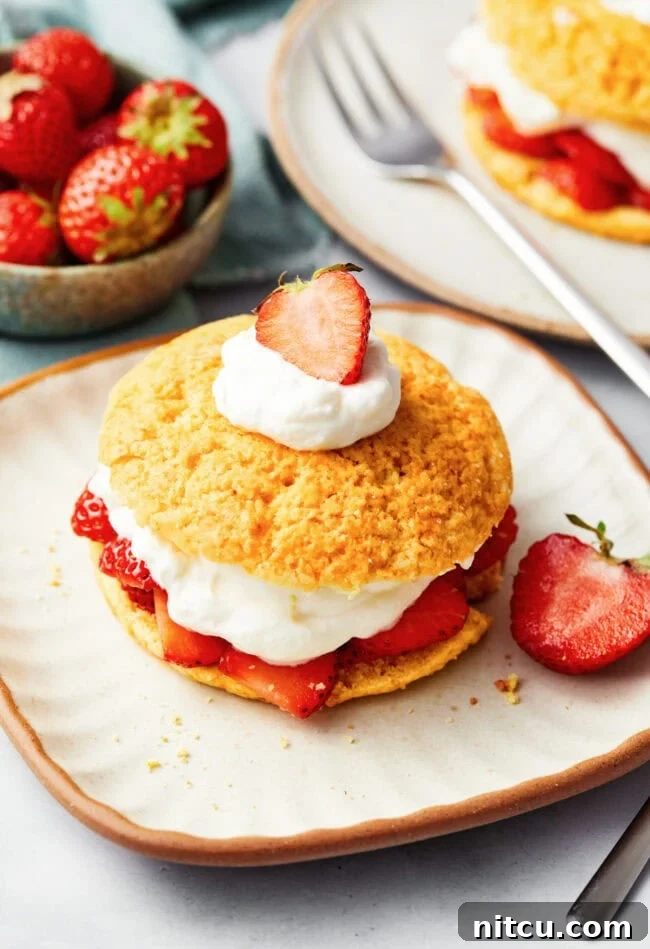 Strawberry Shortcakes Recipe with cornmeal