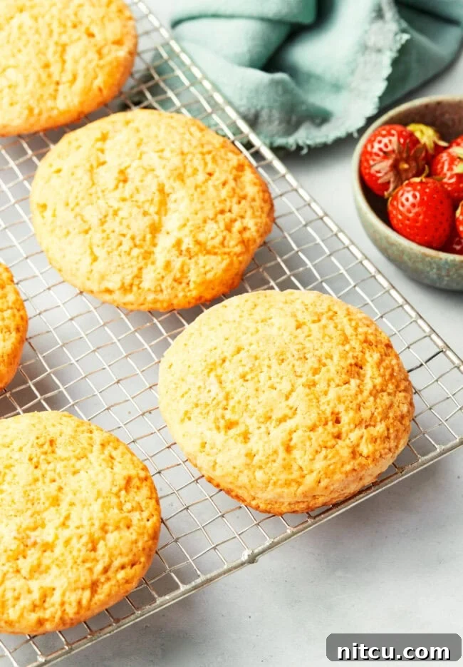 Classic Strawberry Shortcake - after baking