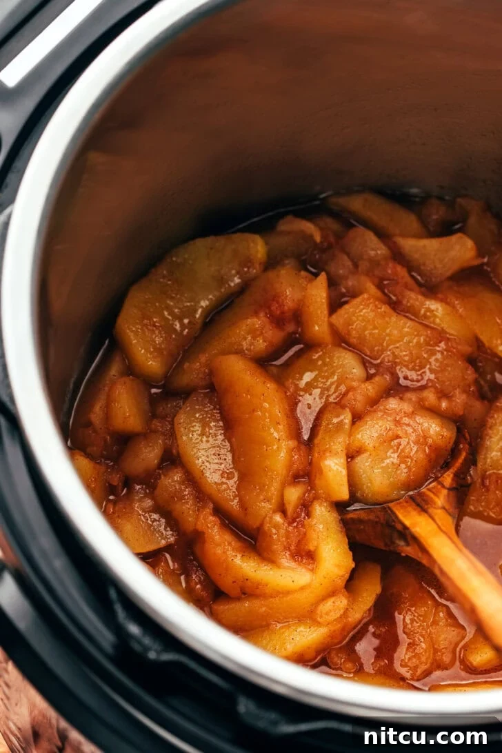 Instant Pot Spiced Apples Recipe - finished 