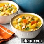 Healthy Mulligatawny Soup, light and flavorful.