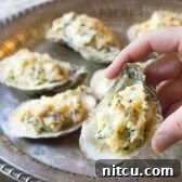 Three-Cheese Baked Oysters Recipe (In The Shell!)
